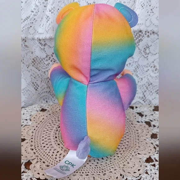 2017 OAA, INC. CABBAGE PATCH KID (CPK) RAINBOW GARDEN PARTY BAILEY BEAR 9" DOLL - Picture 4 of 12